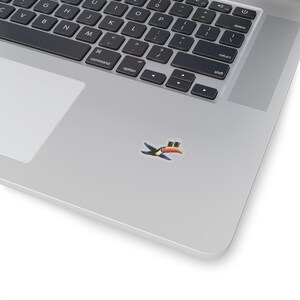 Cartoon Toucan Sticker | Kiss-Cut Sticker, Tropical Bird Decal, Guinness image 3
