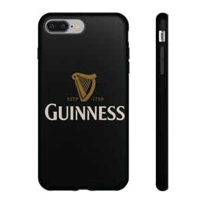 Funda para teléfono Guinness: diseño de arpa irlandesa en negro y dorado imagen 3