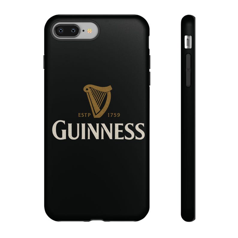 Funda para teléfono Guinness: diseño de arpa irlandesa en negro y dorado imagen 3