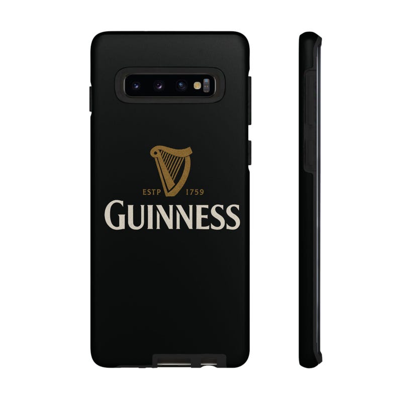 Funda para teléfono Guinness: diseño de arpa irlandesa en negro y dorado imagen 10
