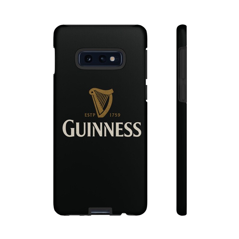 Funda para teléfono Guinness: diseño de arpa irlandesa en negro y dorado imagen 8