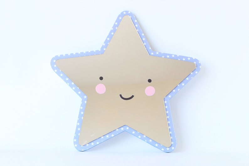Estrella patrón estrella en forma de niños espejo / espacio | Etsy