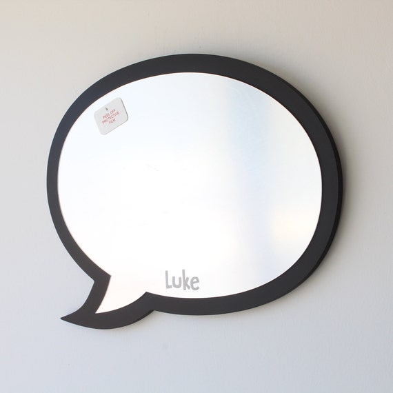 Speech Bubble Shatterproof Kids Mirror, Boys Room Decor, Personalized Gift,  Playroom Decor, Comic Wall Art, Child Safe Mirror 