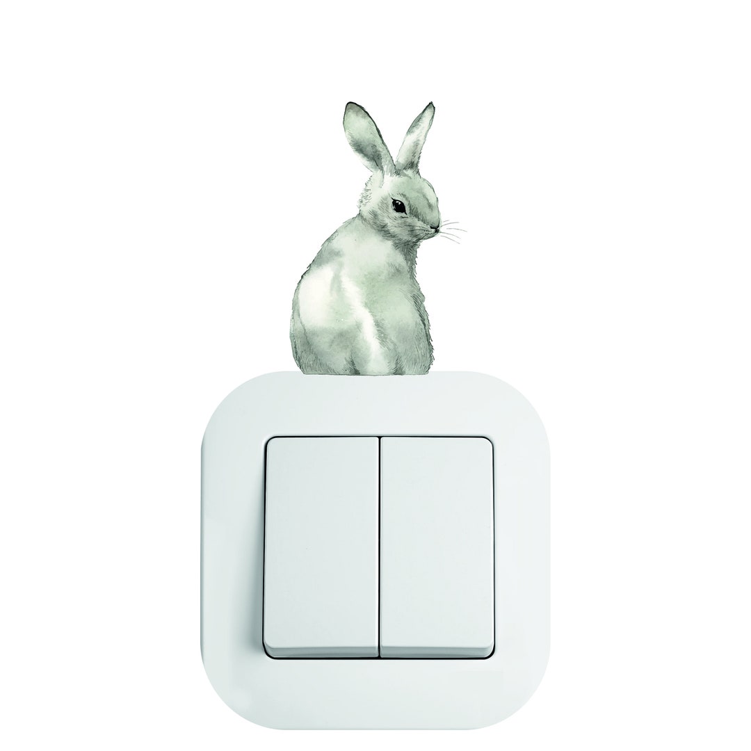 Bunny Rabbit Light Switch Sticker Wall Decal Woodland Nursery - Etsy UK