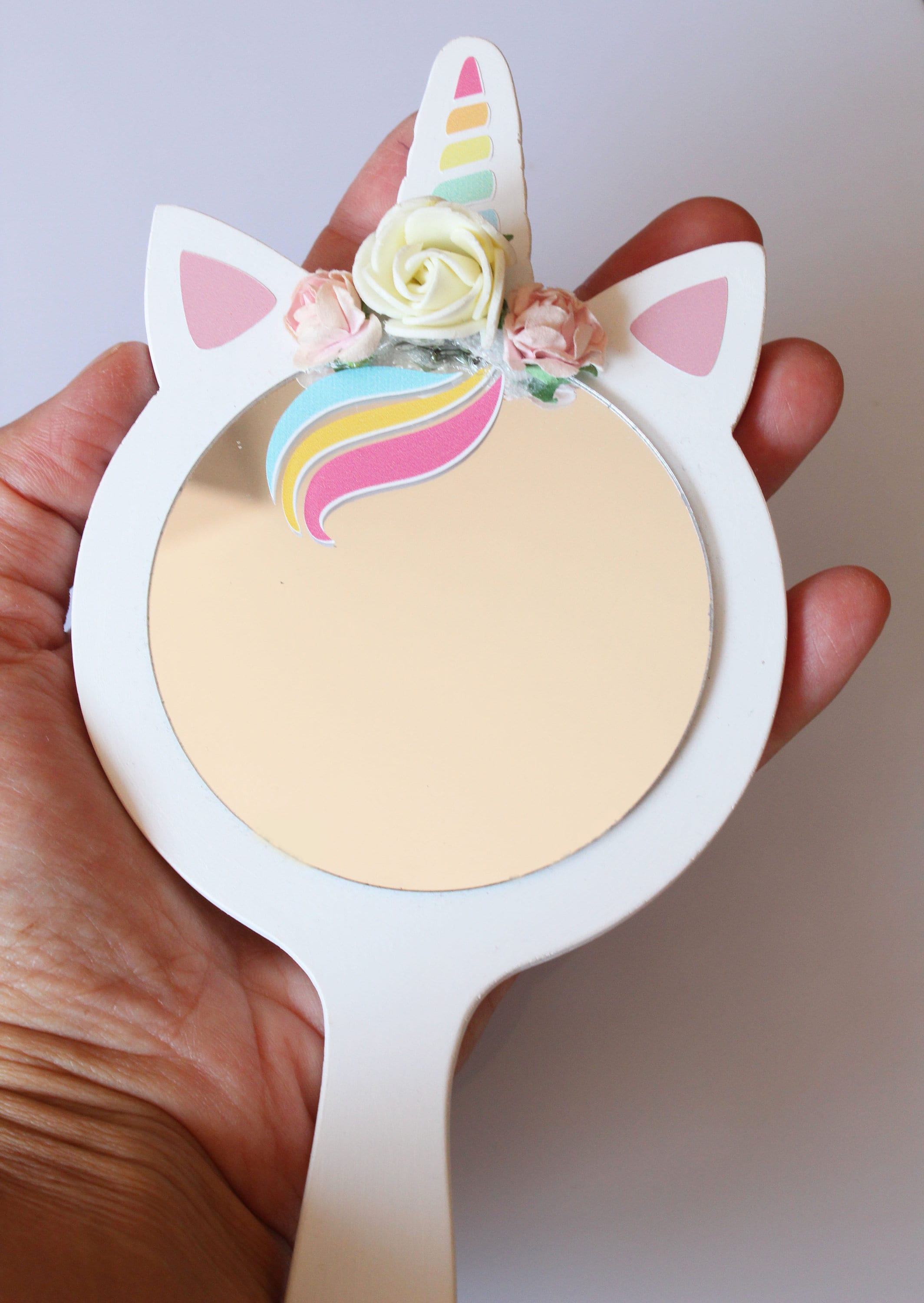 Unicorn Kids Stick-on Wall Mirror – FOXNBUNNY