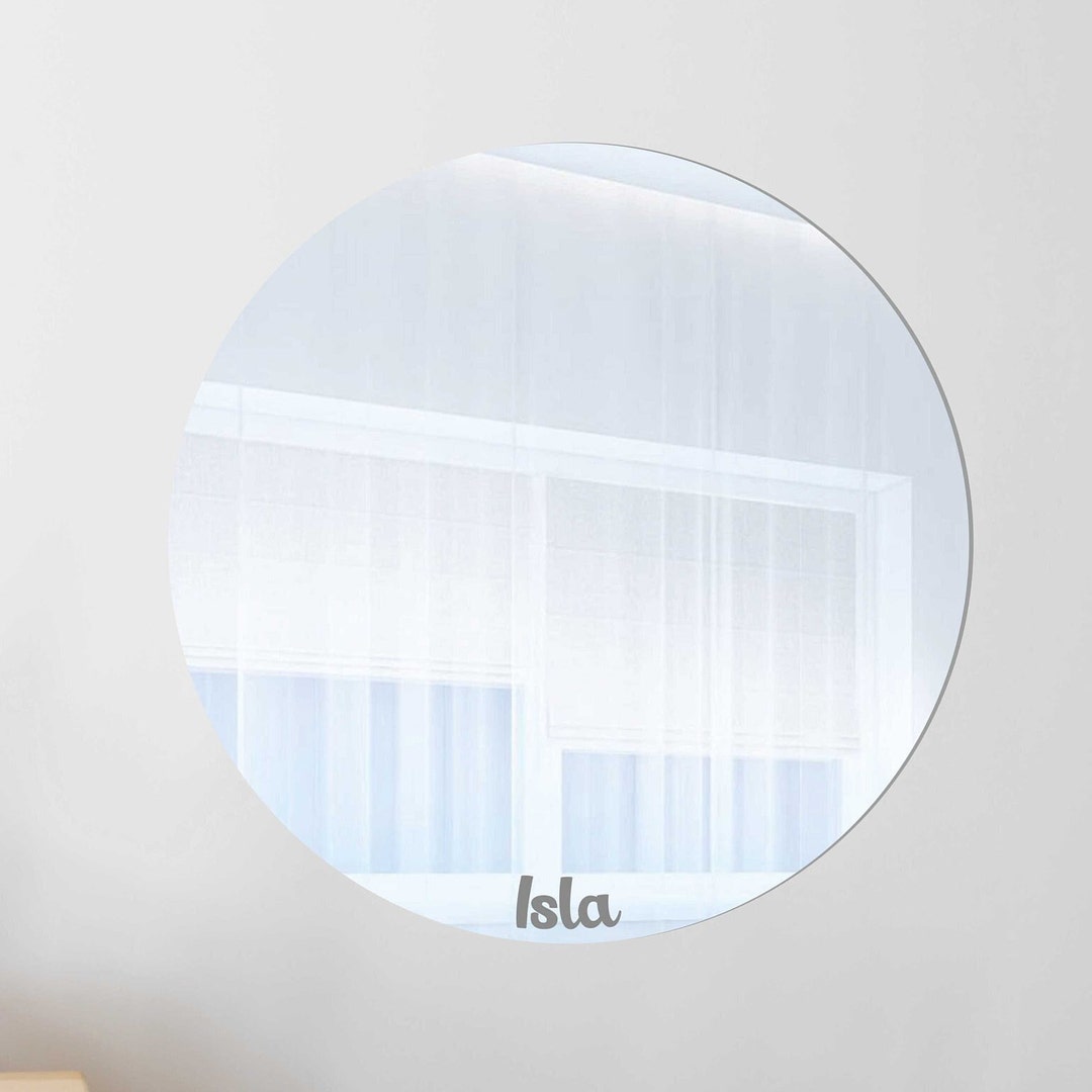 Round Shatterproof Nursery Wall Mirror Nursery Decor Etsy