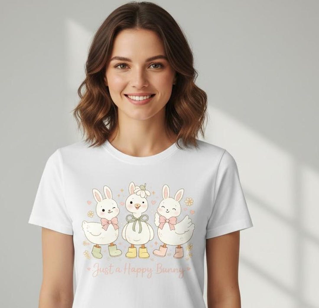 Happy Bunny Friends PNG - Etsy