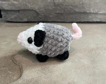 Crochet mini possum plushie