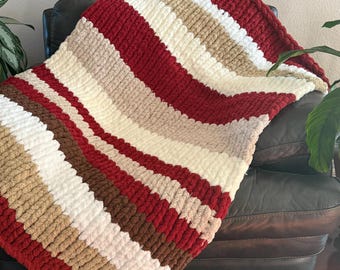 Autumn Accents | Chunky Knitted Throw Blanket