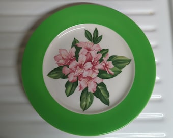 Prato de jantar vintage da Syracuse China, década de 1920, modelo The Greenbrier Dorothy Draper.