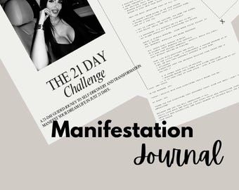 21 Day Manifestation Journal – Guided Self Growth (PDF)