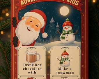 Christmas Advent Activity Cards | 40 Holiday Games (Printable PDF)