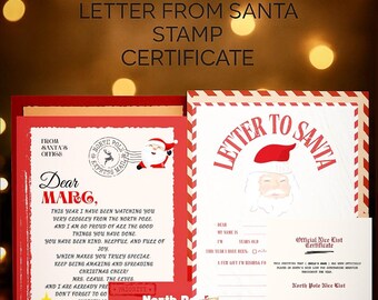 Santa Letter Bundle | Printable Letter, Nice List (Digital Download)
