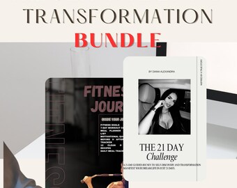 Reset Your Mind and Body Bundle – 21 Day Manifestation Journal and 7 Day Fitness Wellness Planner – Self Care Digital Download for Mindset