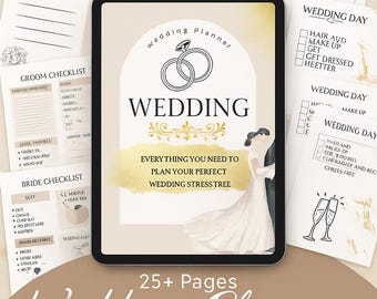 Complete Wedding Planning Binder | Digital Download printable | Plan Your Dream Day with Ease checklist