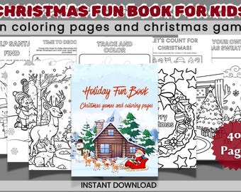 Christmas Coloring Book for Kids – Easy Holiday Pages to Print