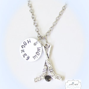 Hockey Mom Necklace, Hockey Mom Gift, Personalized Hockey, Hockey Coach Gift, Hockey  Player Gift