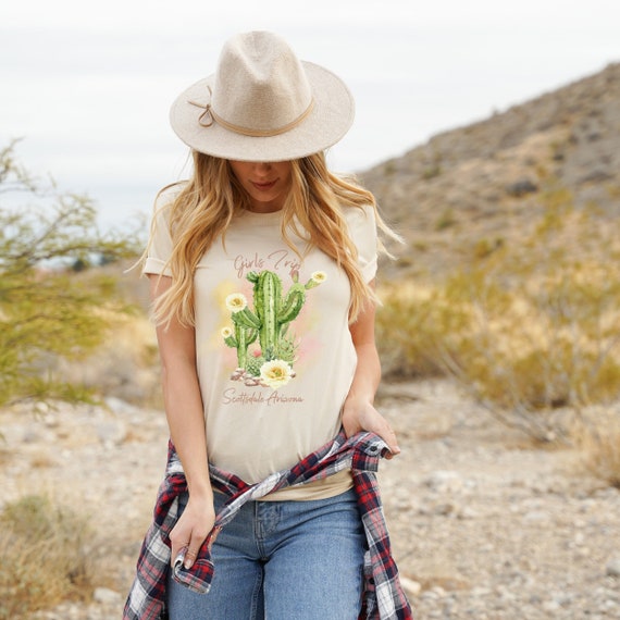 Kaktus Shirt, Scottsdale Arizona Shirt, Mdchen Reise nach Scottsdale Shirt,  Wste T-Shirt, Geschenk fr einen Freund, Mutter Tochter Reise - Etsy.de