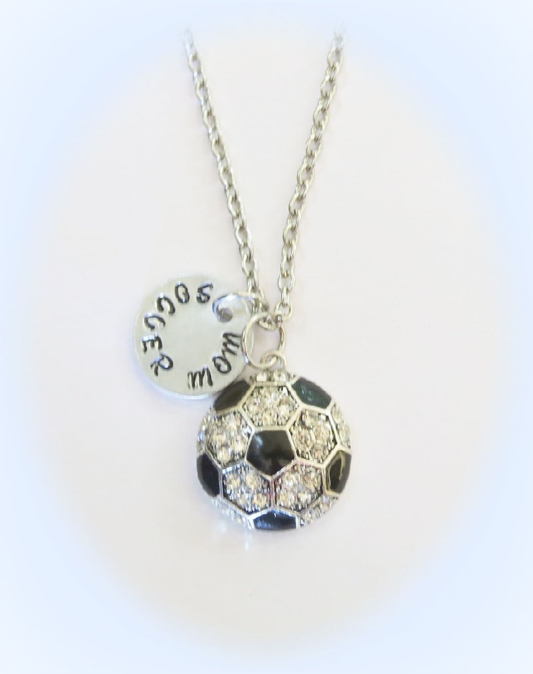 Soccer Mom Necklace, Soccer Jewelry, Soccer Coach Gift, Personalized