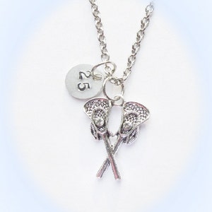 Personalized Lacrosse Necklace, Lacrosse Jewelry, Lacrosse Mom, Lacrosse Coach Gift, Lacrosse Team Gift