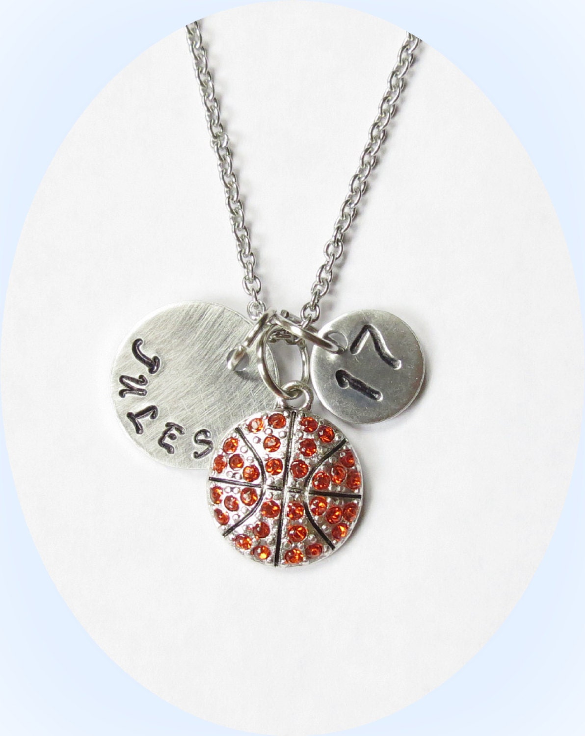 Personalized Basketball Necklace with Jersey Number or Etsy