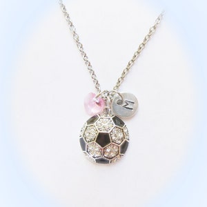 Personalized Soccer Necklace, Soccer Team Gift, Soccer Mom, Soccer Coach Gift, Football Necklace, Soccer Jewelry