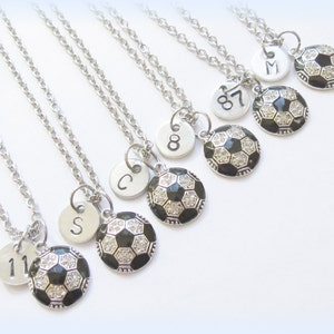 Personalized Soccer Necklace Jewelry, Soccer Team Jewelry Soccer Mom Necklace