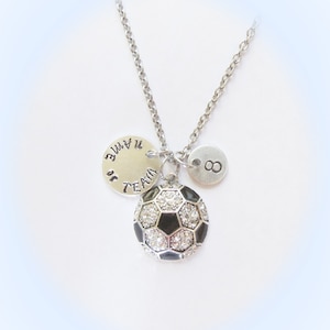 Personalized Soccer Necklace, Soccer Mom, Soccer Coach Gift, Soccer Team Gift, Soccer Jewelry