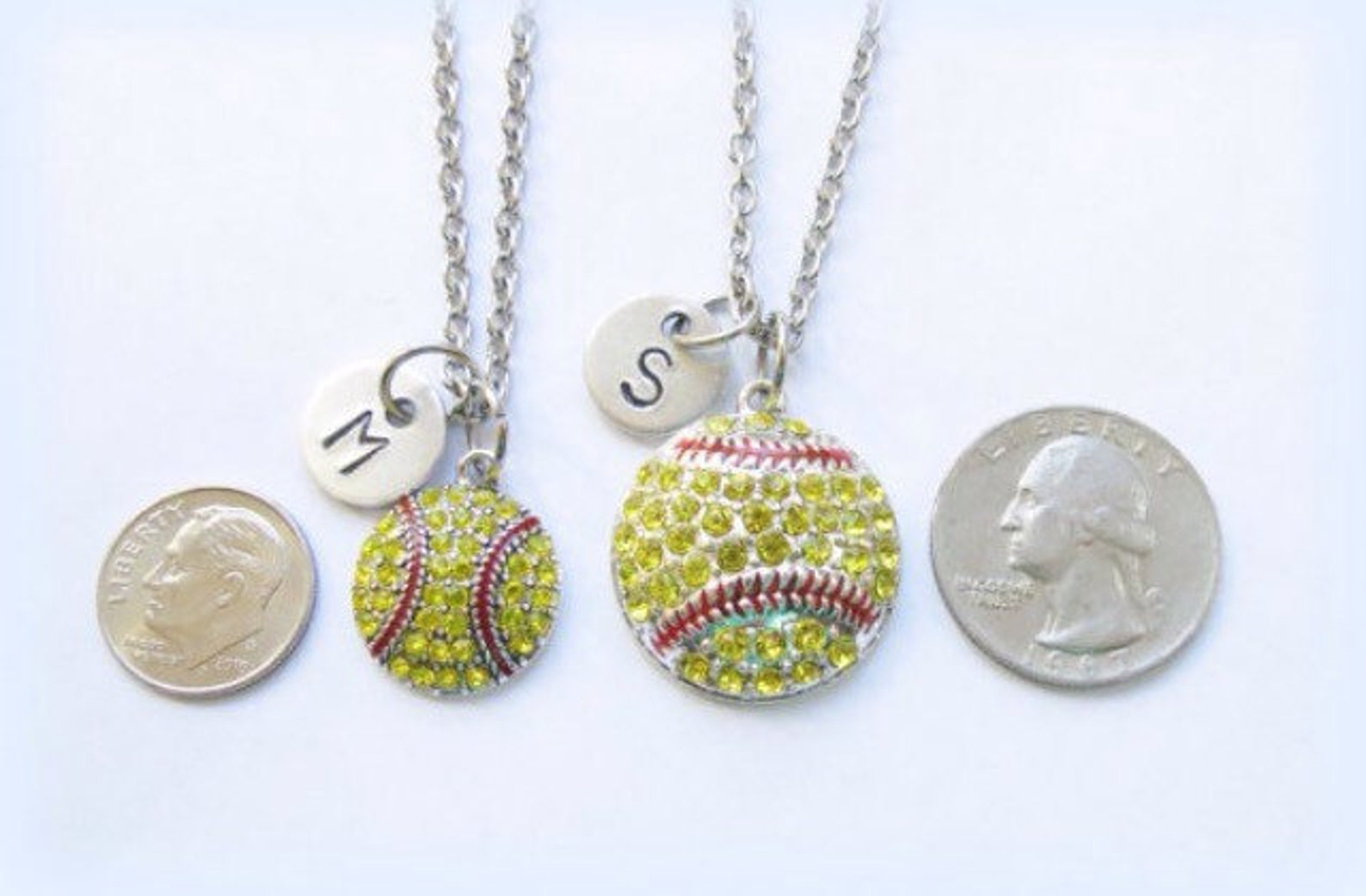 Personalized Softball Mom Necklace Softball Jewelry Softball Etsy