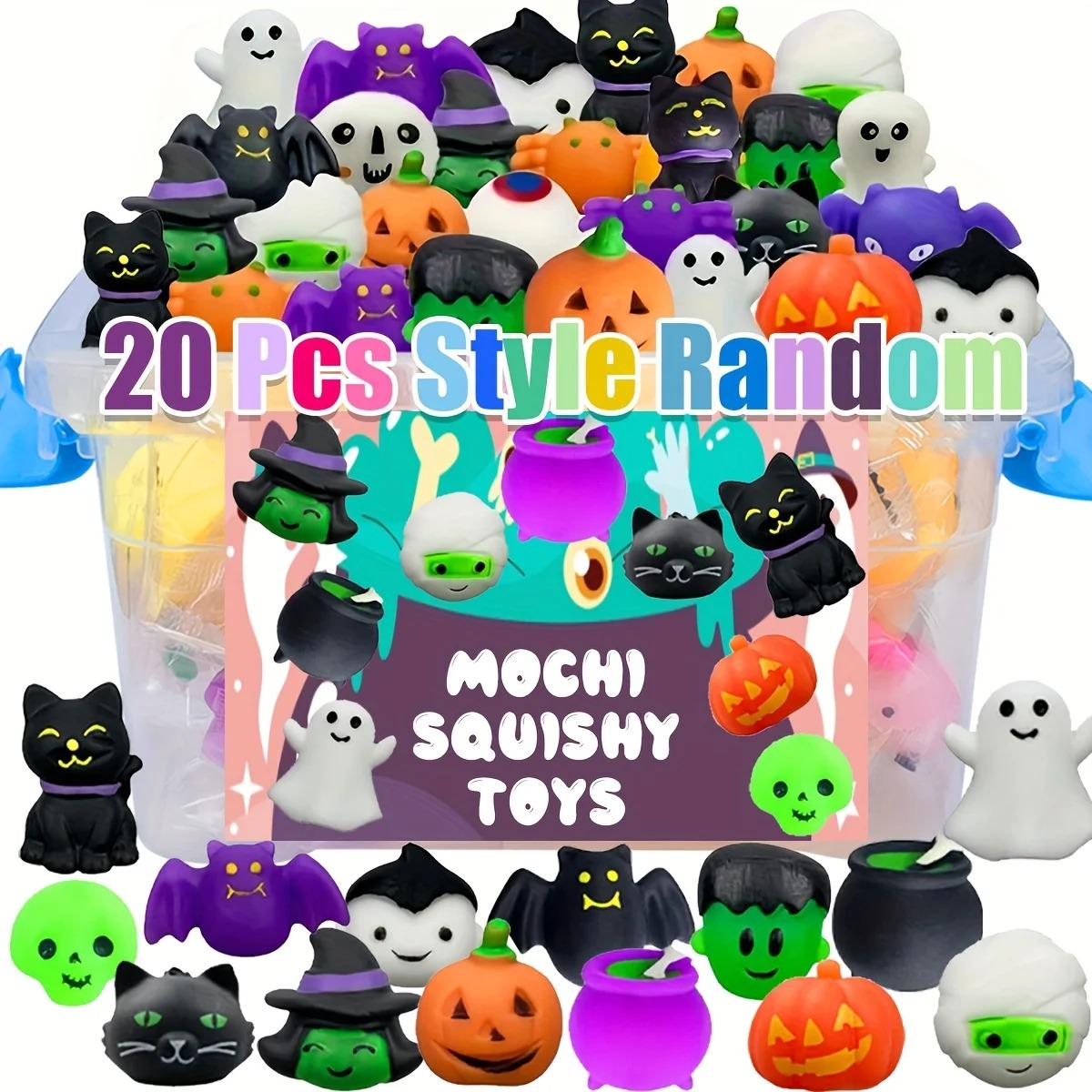 Lot De 12 Jouets Halloween En Silicone – Fantômes, Citrouilles, Squelettes – Anti-stress Pop-up – Sans Bonbons