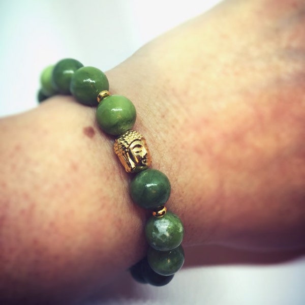 Jade Bracelet with Buddha image 2