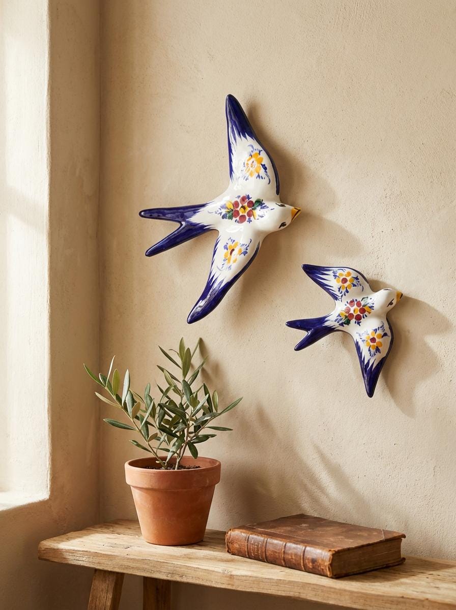 Portuguese birds hand painted - Etsy 日本