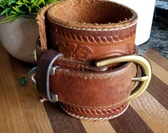 Thick Leather, Leather Cuff,  Bracelet, OOAK, Re-purposed Leather, Handmade, Unique, Gift For Him, Gift For Her, Men's Cuff, Women's Cuff