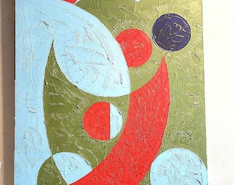 Harlem Renaissance, Gildenalter, großes Wandbild, abstrakte Kunst, 1920, Kunstrichtung, abstrakt, Ölgemälde, Sonia Delaunay, Orphismus, Holz