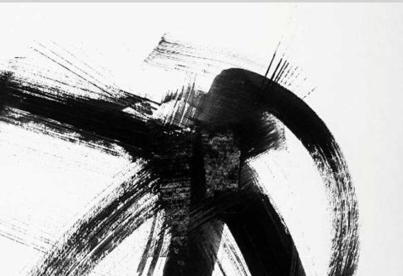 Indian Ink Abstract Painting, Contemporary Wall Art (18x24) - Etsy UK