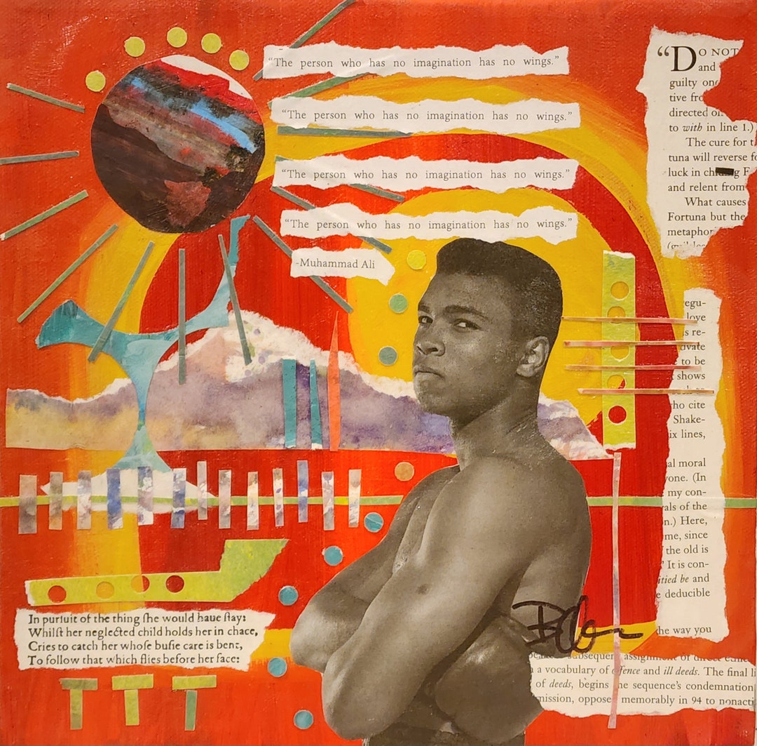 Ali Collage Ali. Muhammad Ali, Collage, Collage Work, Contemporary Art, Boxing ...