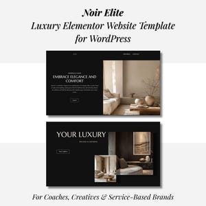 Noir Elite – Luxury Elementor Website Template for WordPress, Portfolio & Service-Based Business