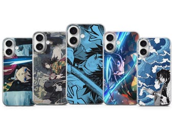 Giyu Tomioka Demon Slayer Phone Case | Water Hashira Aesthetic Anime Cover for iPhone 17 16 15 14 13 | Samsung S25 S24 S23 | Pixel 10 9 8