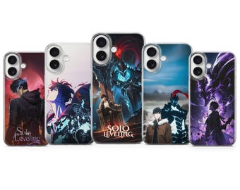 Solo Leveling Phone Case Sung Jin-Woo Anime Manga Cover for iPhone 17 Pro Max Air | Samsung S25 + Edge Ultra FE | Pixel 10 Pro XL