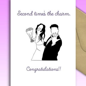 Funny Remarriage Wedding Card | Second Chance Congratulations (Digital Download)
