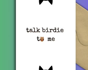 Lustiges Katzen-Wortspiel | Sprich Birdie mit mir (Digital Download)