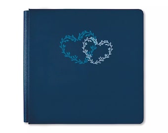 Creative Memories ウルトラバイオレットアルバムカバー Creative Memories 12x12 Navy Something Blue Foiled Flex Album