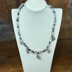 Bandana Charm Necklace - Handmade Western Boho Bandanna Jewelry