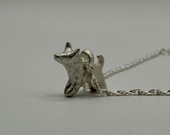 Custom Pet Jewelry • Silver Dog or Cat Charm • Personalized Pet Keepsake • Custom Pet Portrait Pendant