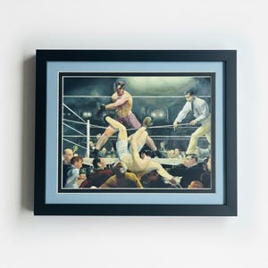 Dempsey vs Firpo Finest Quality Framed Art Print