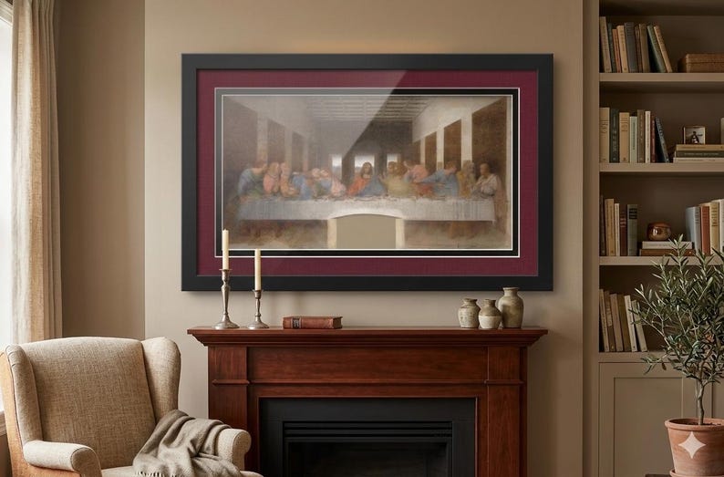 Leonardo Da Vinci the Last Supper Framed Art Print - Etsy
