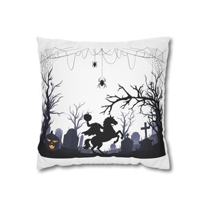 Halloween Decorative Pillowcase, Spooky Home Decor, Ghostly Atmosphere, Fall Accent Cushion, Gothic Pillow Cover