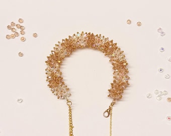Beaded Gajra Bracelet | Wedding Jewelry | Minimalist Accessory | Handmade Wedding Gifts