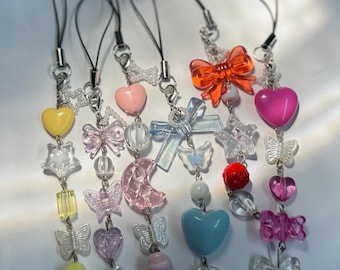 Colorful matching phone charms | Friendship gifts | Beaded phone strap | Summer accessories
