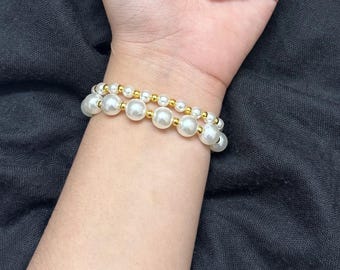 Pearl bracelets | Y2k bracelets | Holidays gift ideas | Gold jewelry